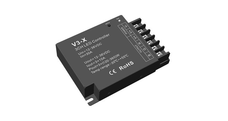 LED-контролер DEYA 12-36VDC, 10A*3CH (V3-X) фото