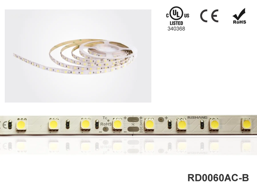 Светодиодная лента RISHANG 60-5050-24V-IP20 10.8W 2700K/6500K 5м (RD0060AC-B-MW) фото