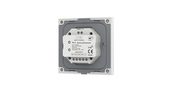 Сенсорна панель LED димера DEYA з контролером на 1 зону (T1-1), біла фото