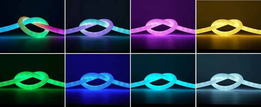 Ready-made set of PROLUM™ 5V Round neon tape; D13; 5M; RGB FULL COLOR, PRO