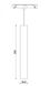 Світильник ALUMLED підвісний 10W 24&deg; CREE 750LM 3000К (ALMG-D300 10W 3K WH)