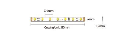 LED лента COLORS 140-2216-24V-IP20 6.6W 685Lm 3000K 5м (D6140-24V-4mm-WW) фото