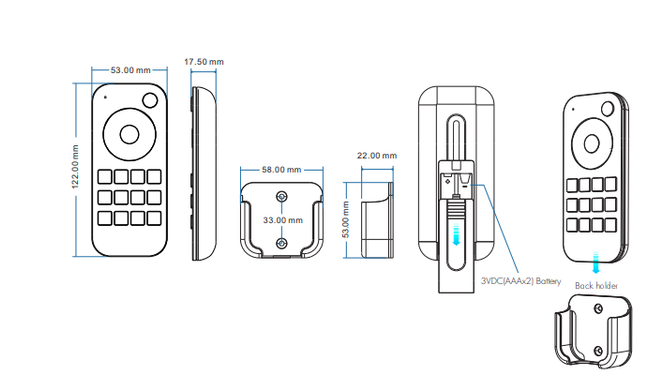 LED Dimmer Remote Control DEYA for 1 zone (RT1) photo