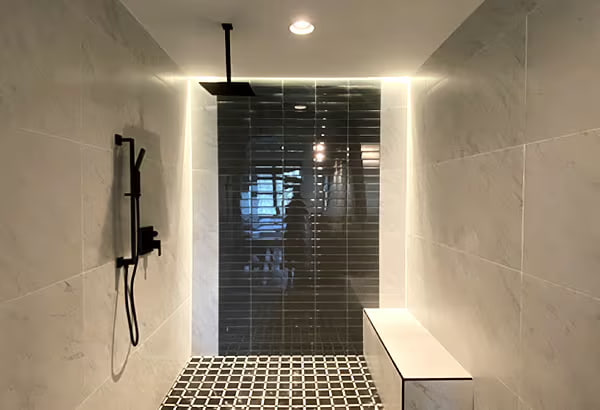 shower lighting using LED strips