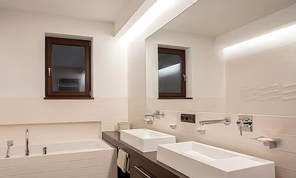 освещение ванной комнаты светодиодными лентами